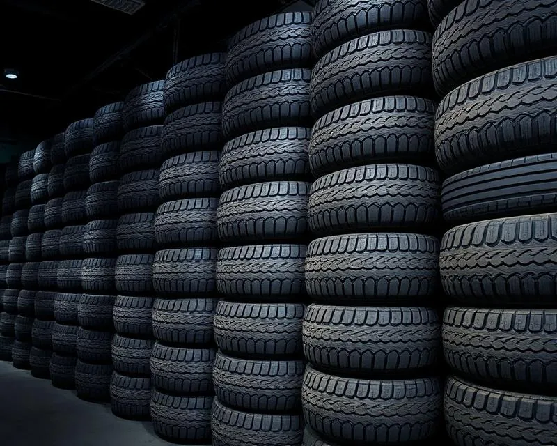 Mur de pneus neufs toutes marques en stock